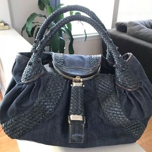 Authentic Fendi Denim Spy Bag